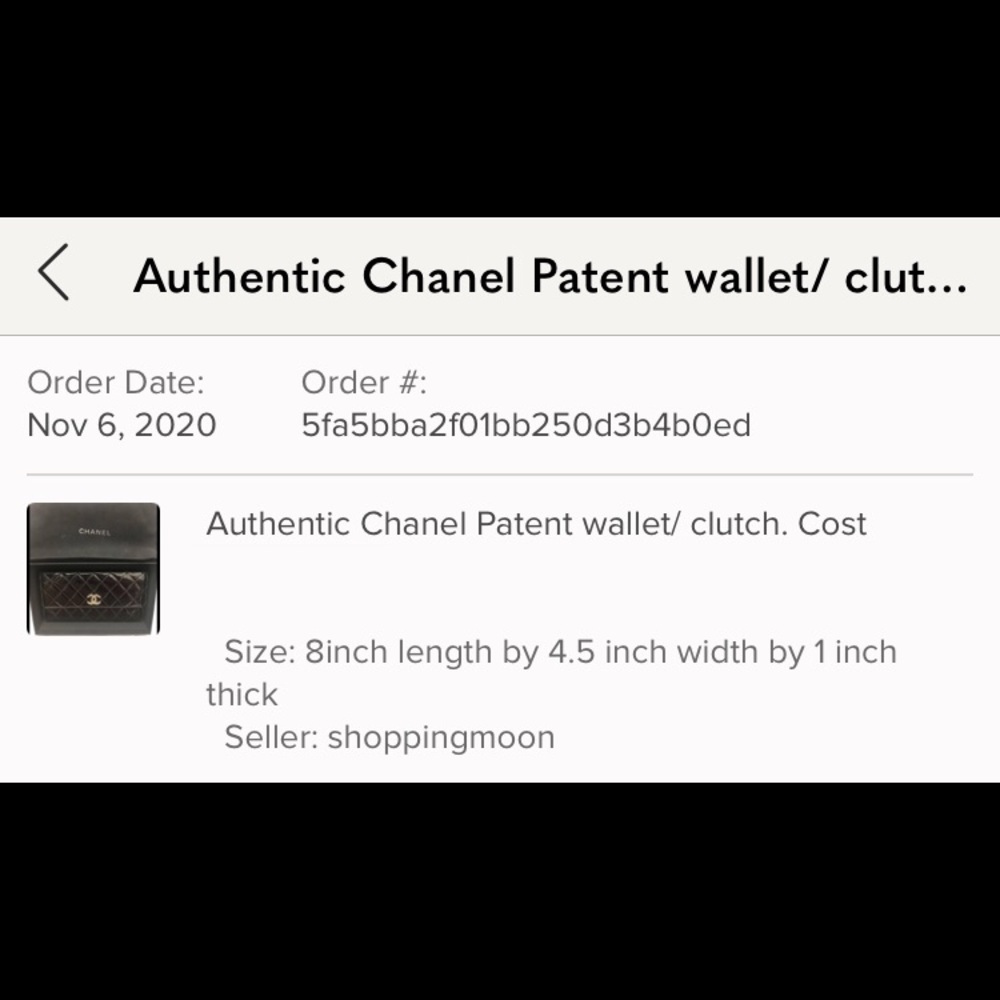 Authentic Chanel Patent Wallet & Clutch - Picture 2 of 9
